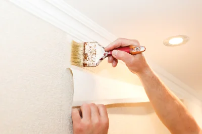 Pose de papier peint à Torteron — revêtements muraux et toiles de verre